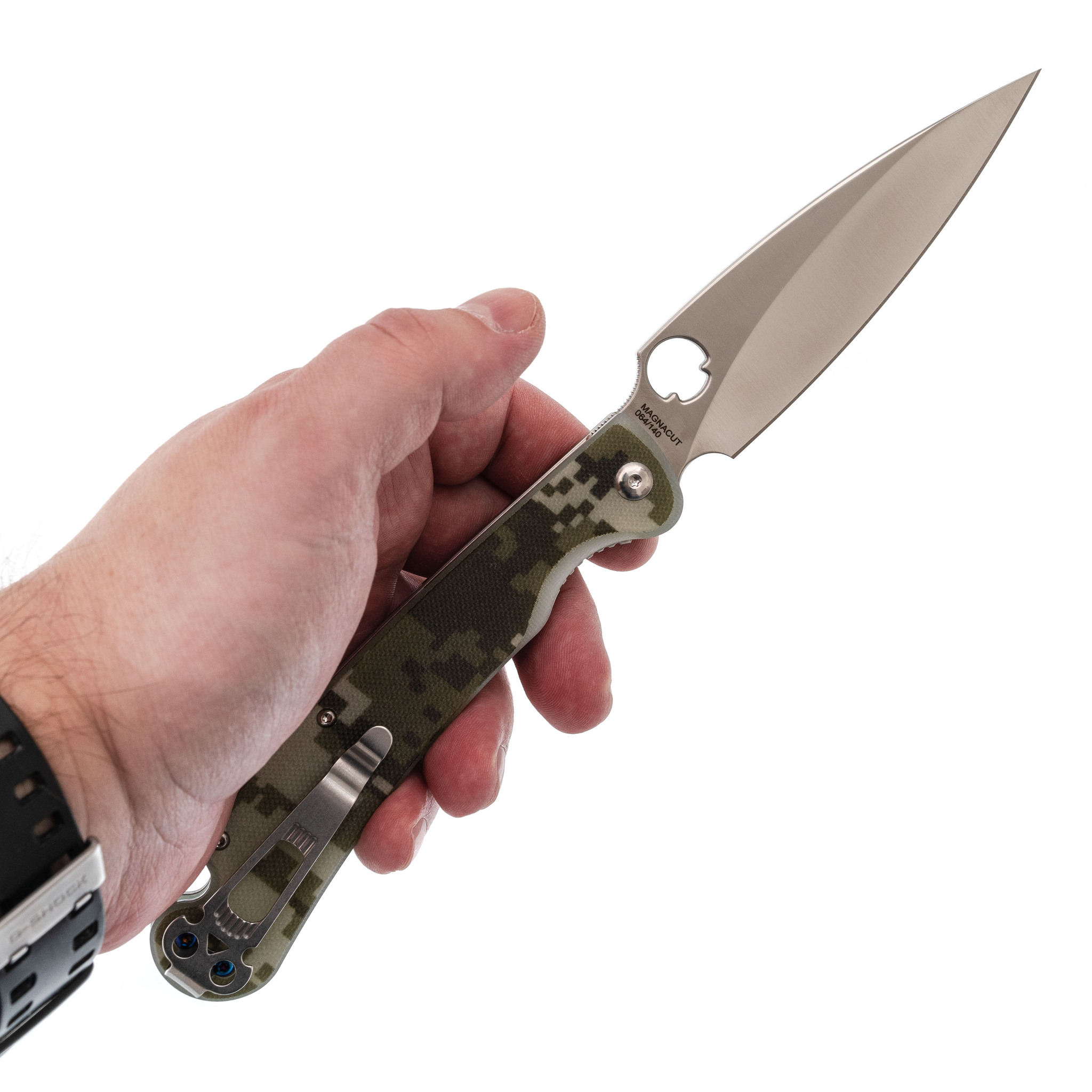 Складной нож Daggerr Sting XL camo, сталь Magnacut, рукоять G10 - фото 7