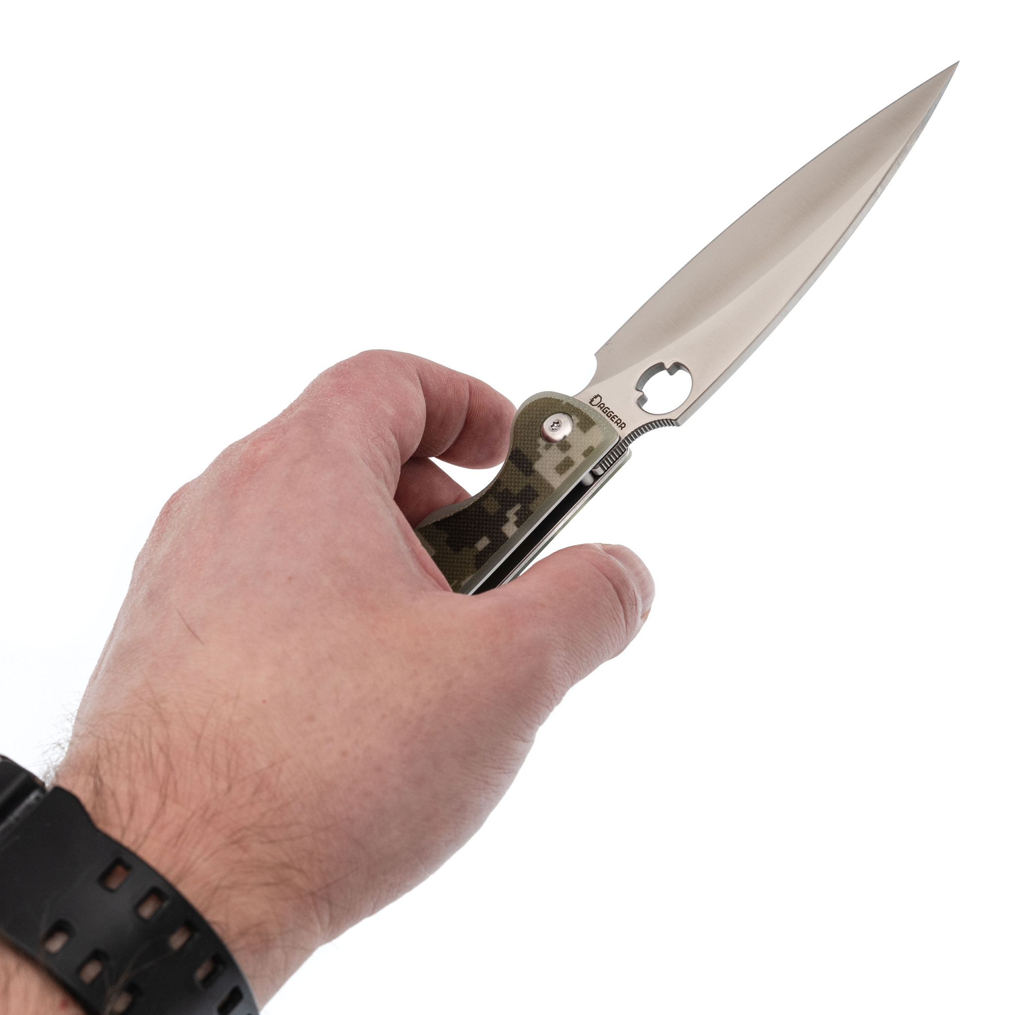 Складной нож Daggerr Sting XL camo, сталь Magnacut, рукоять G10 - фото 8