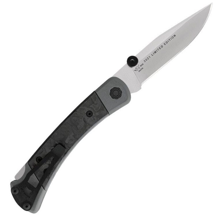 фото Складной нож folding hunter legacy collection 2021, сталь s45vn, рукоять алюминий/carbon (уценка) buck
