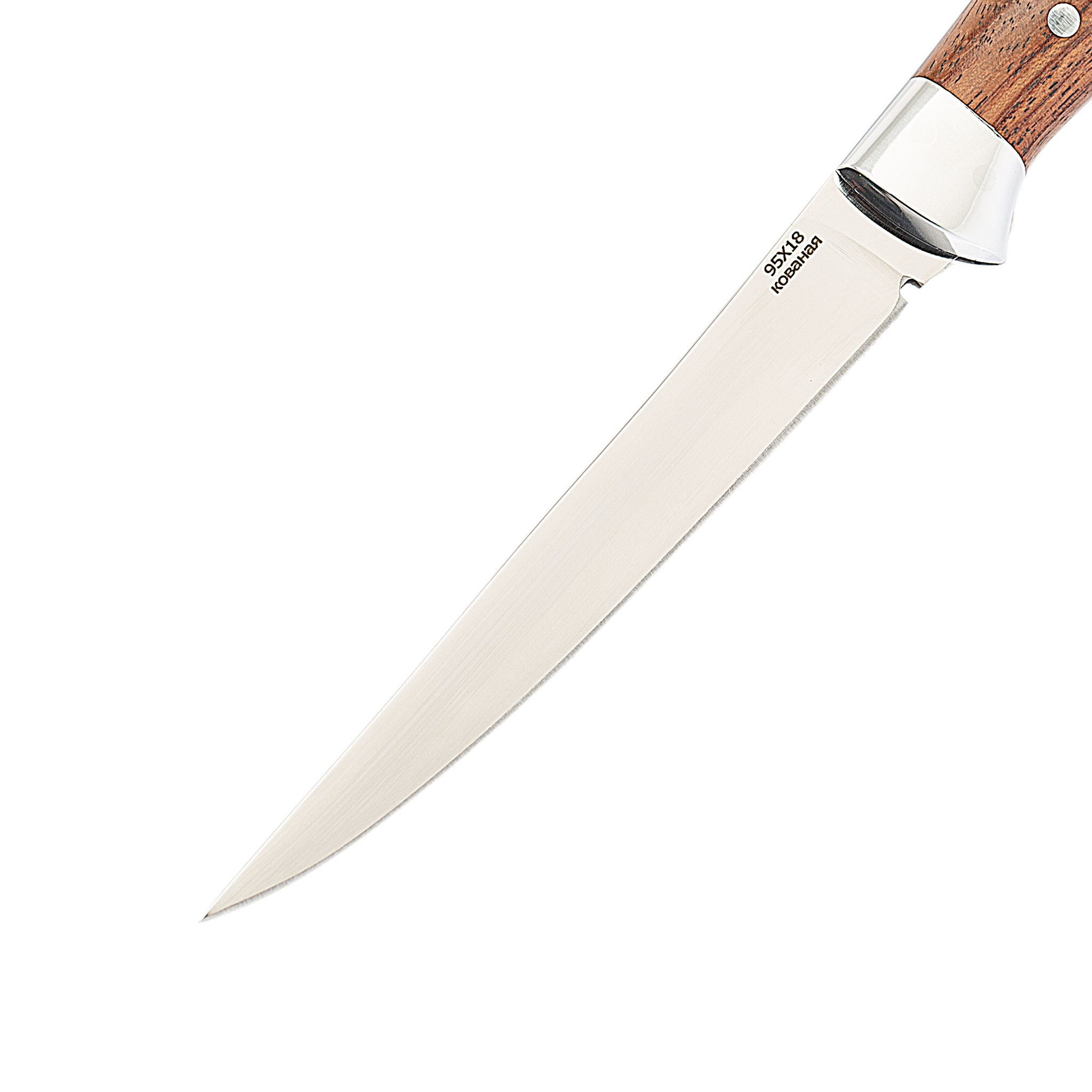 Нож цельнометаллический МТ-53, орех, сталь 95x18 - фото 2