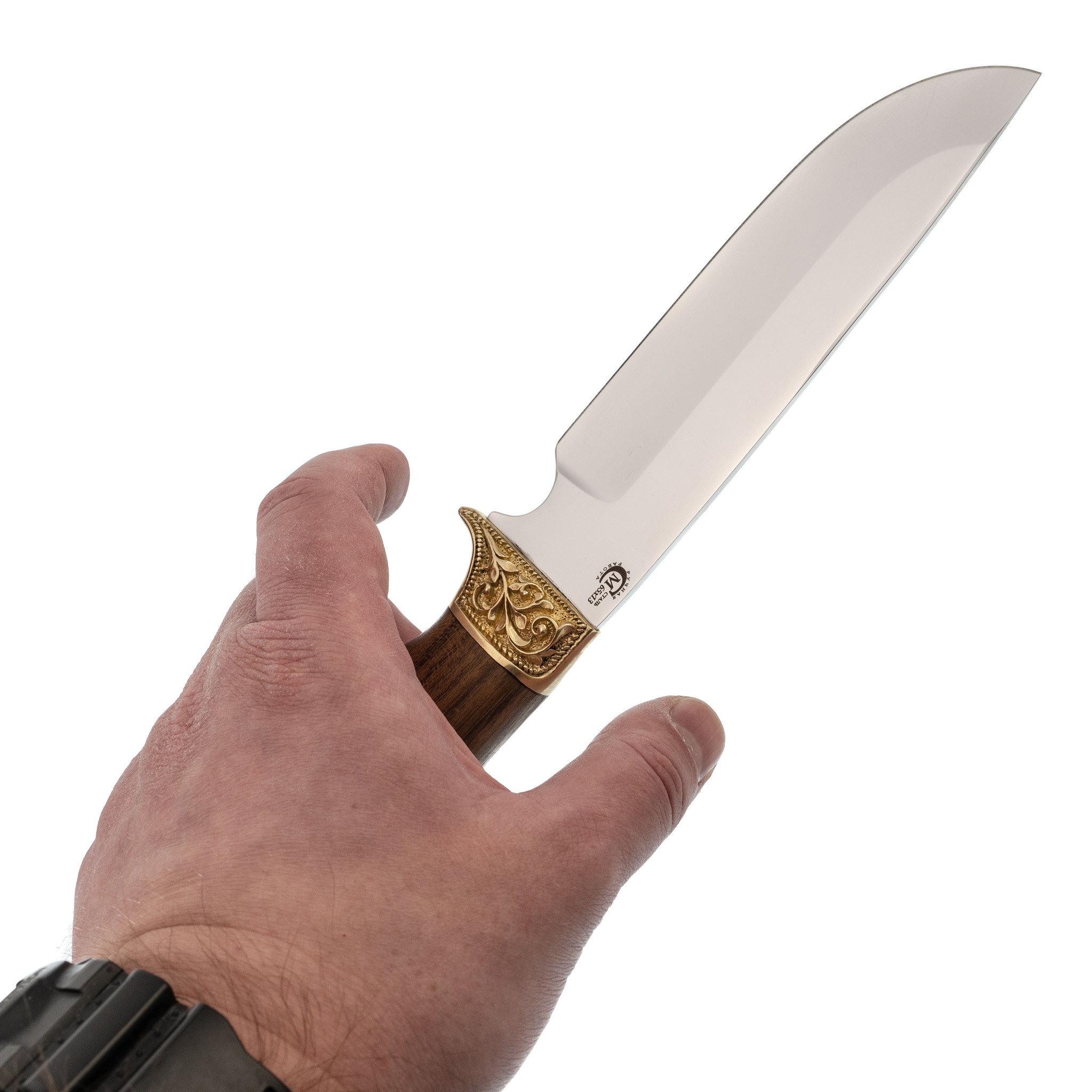 Нож Лорд, сталь 65х13, рукоять орех - фото 5