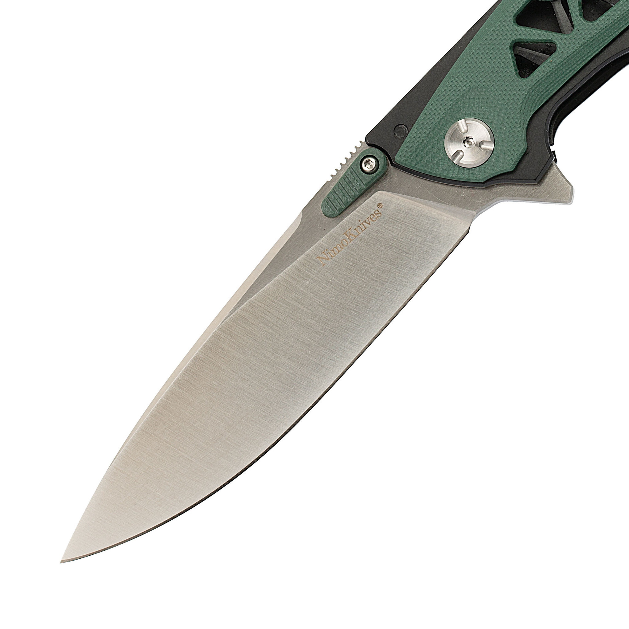 Складной нож Nimo Panther, сталь 440C, зеленый - фото 2