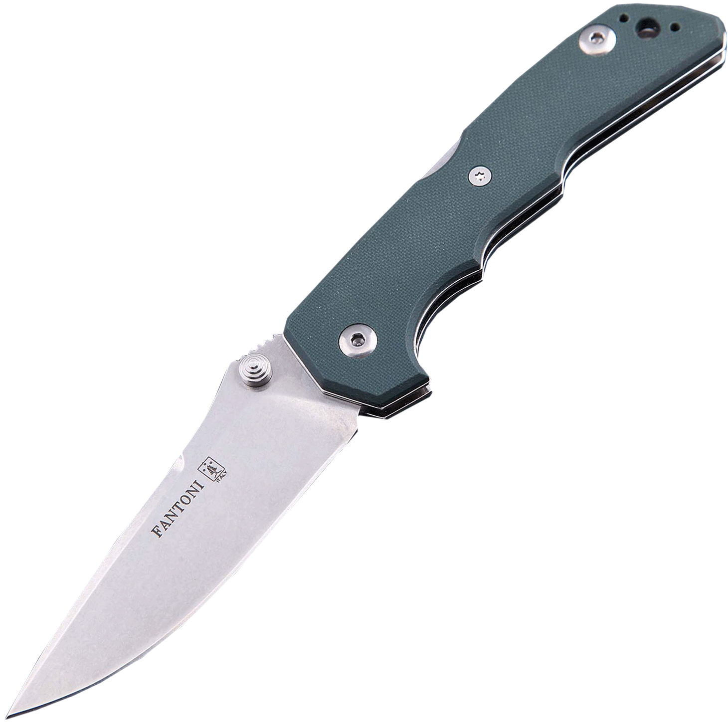 Складной нож Fantoni Mix, FAN/MIX Gr, сталь CPM-S30V, рукоять серо-зеленый G10 от Ножиков