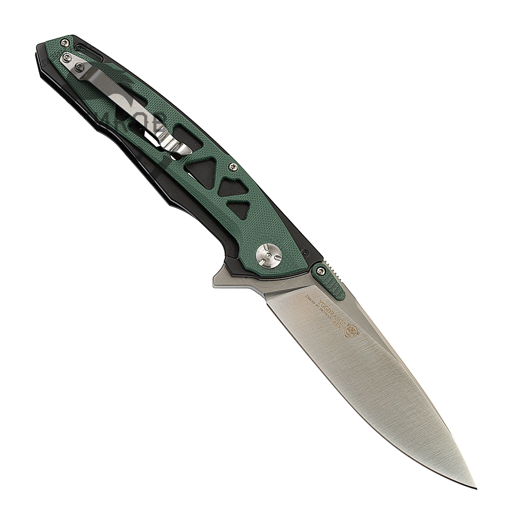 Складной нож Nimo Panther, сталь 440C, зеленый - фото 4