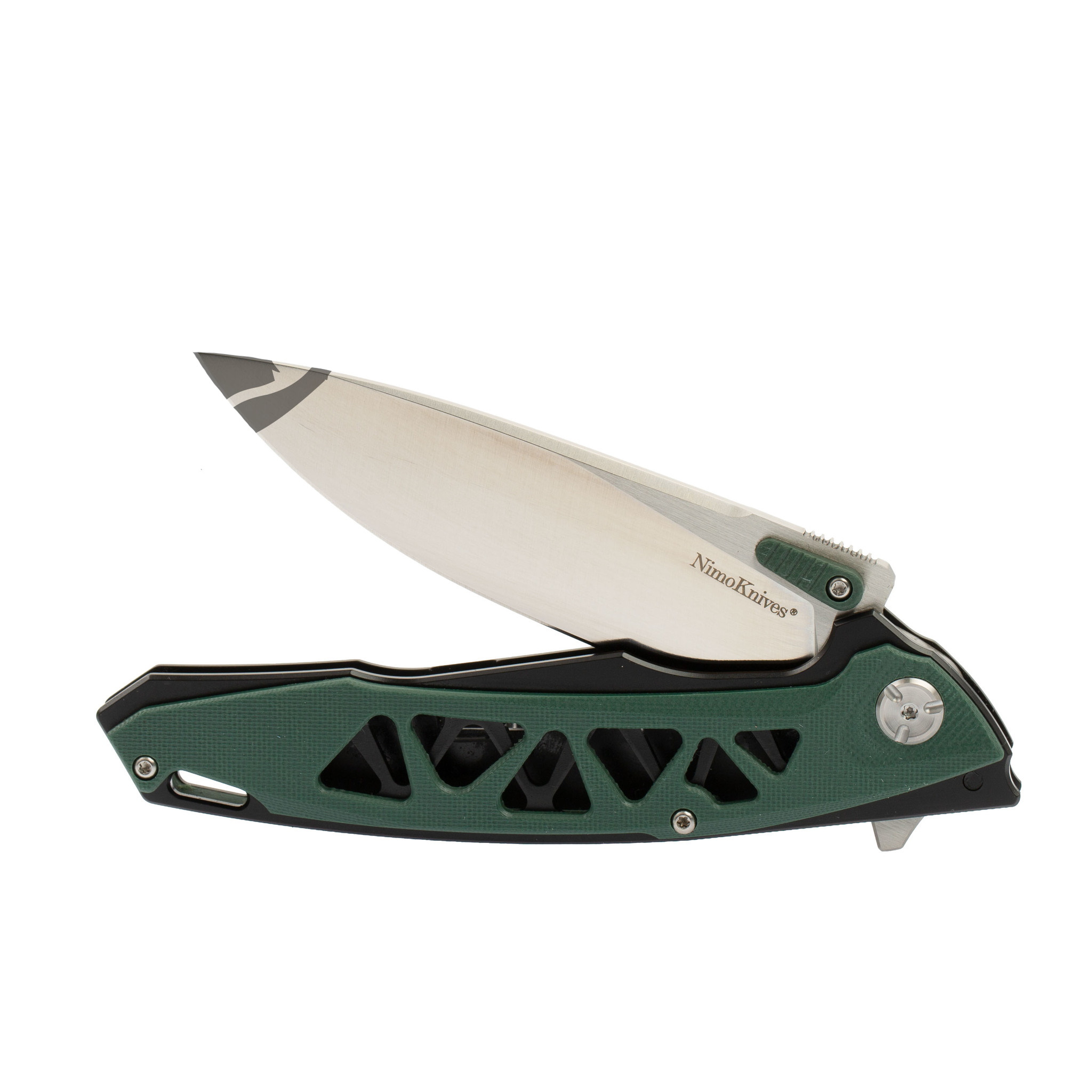 Складной нож Nimo Panther, сталь 440C, зеленый - фото 5