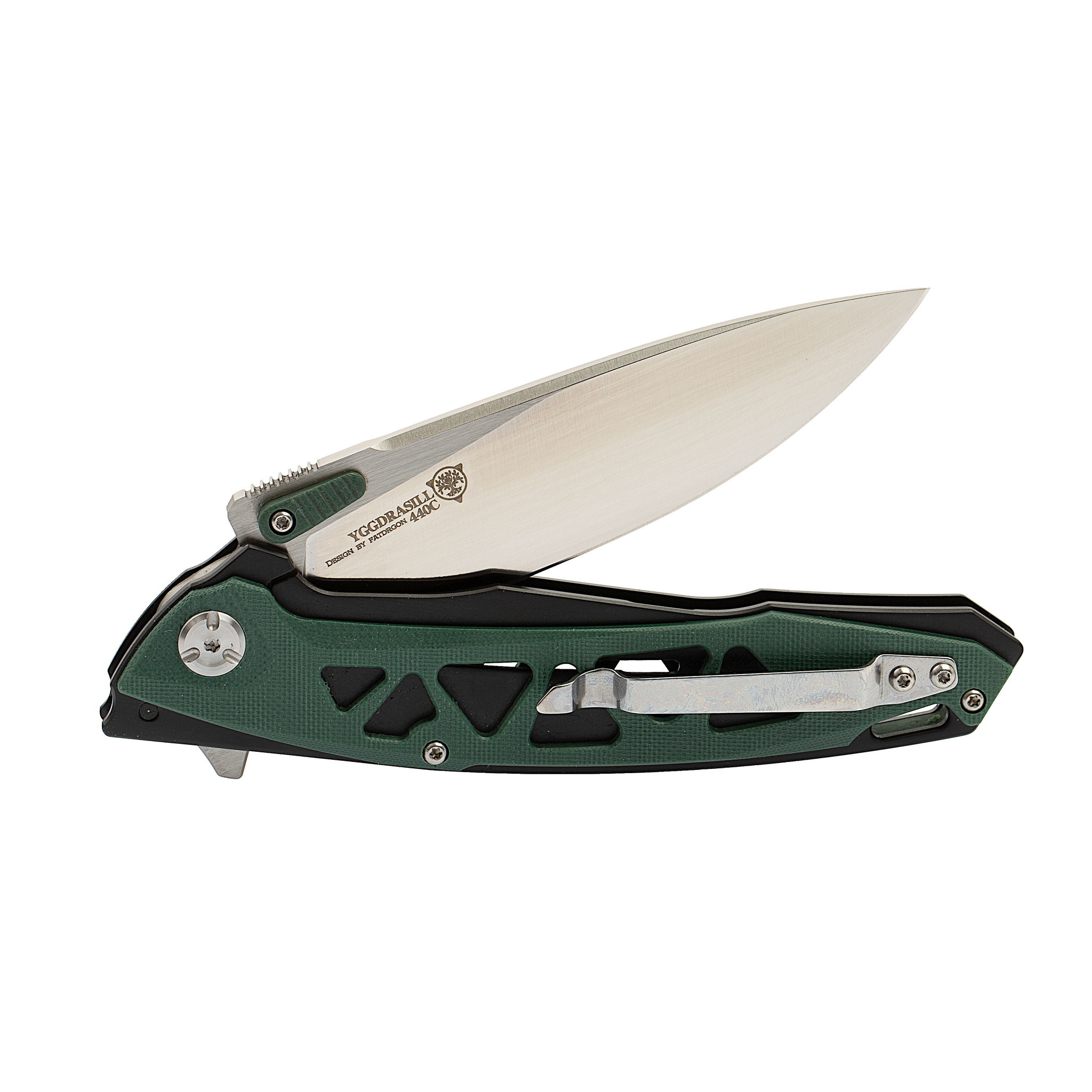 Складной нож Nimo Panther, сталь 440C, зеленый - фото 6