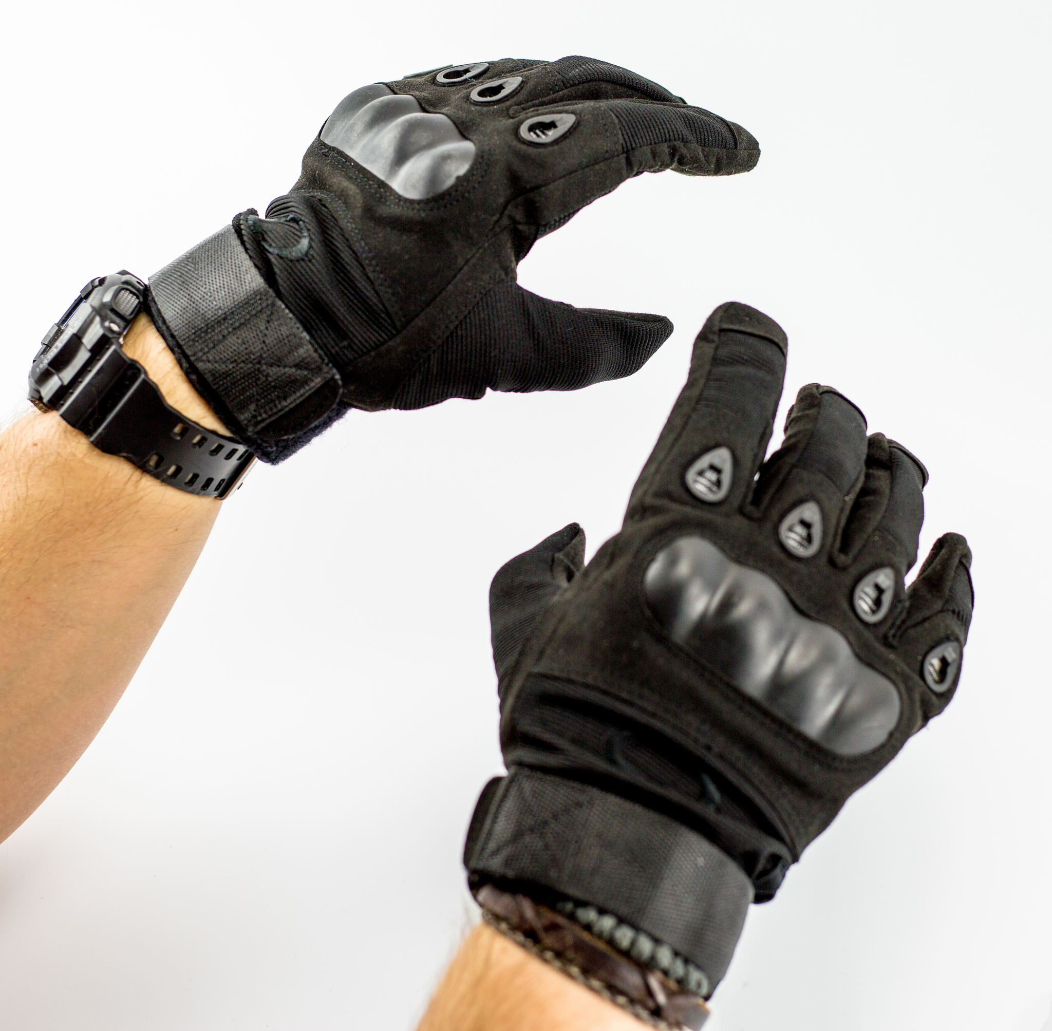 Тактические перчатки, черные - фото 2
