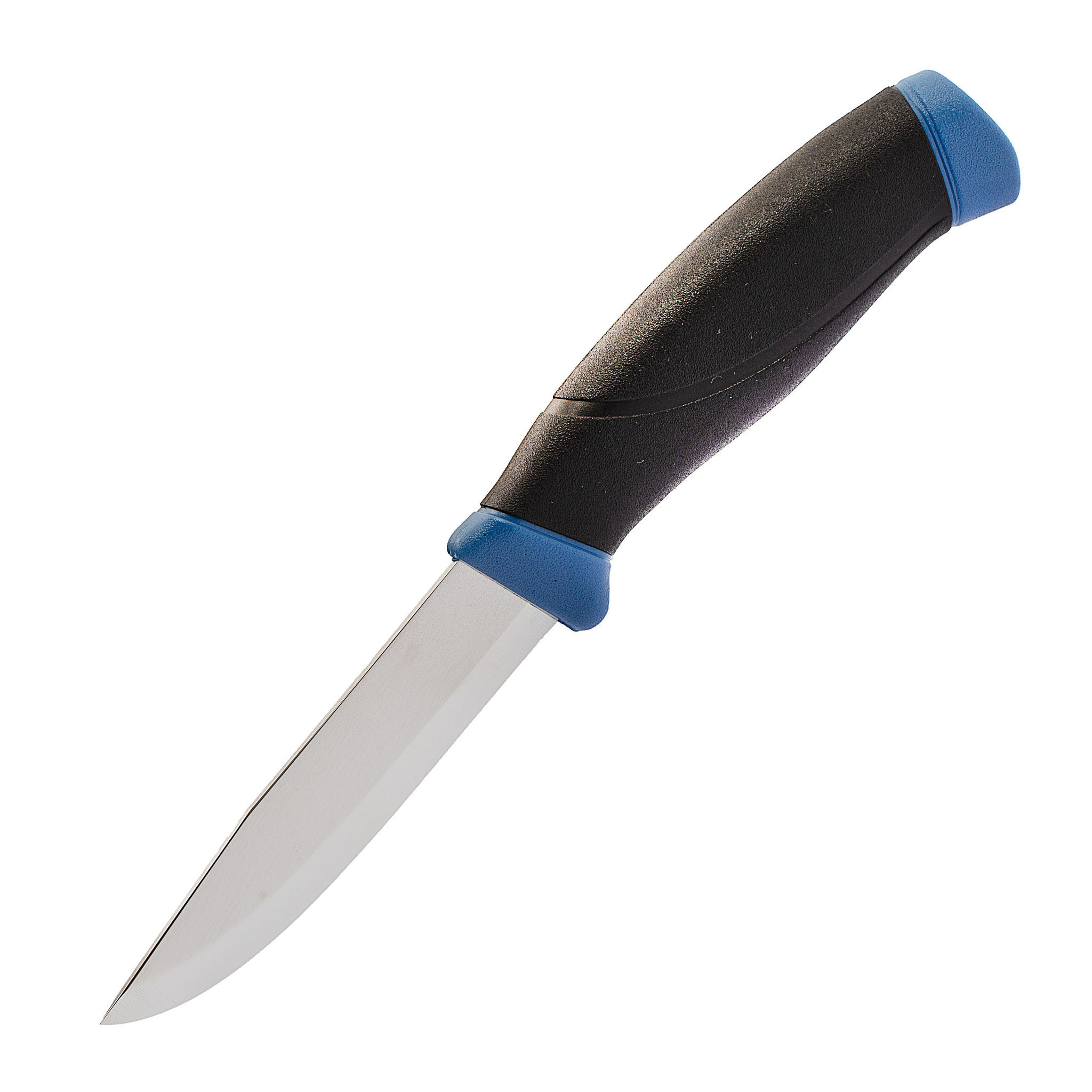 Нож с фиксированным лезвием Morakniv Companion Navy Blue, сталь Sandvik 12C27, рукоять резина/пластик