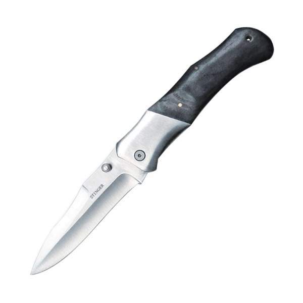 Нож складной Stinger YD-5303L, сталь 420, дерево пакка
