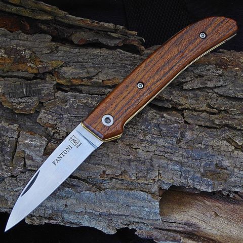 Нож складной Massimo Fantoni Design, FAN/CUTFLBkBk, сталь CPM-S30V, рукоять Dweller Bocote wood