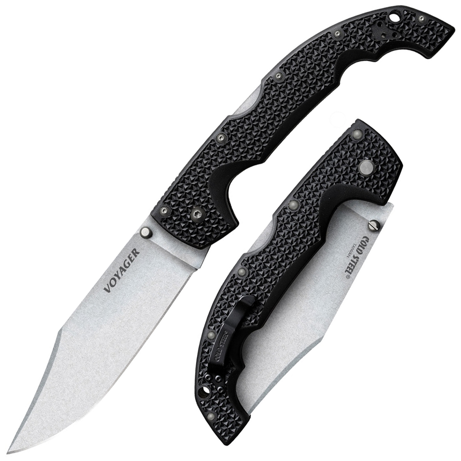   Cold Steel Voyager Clip Extra Large,  Aus-10A,  grivory, black