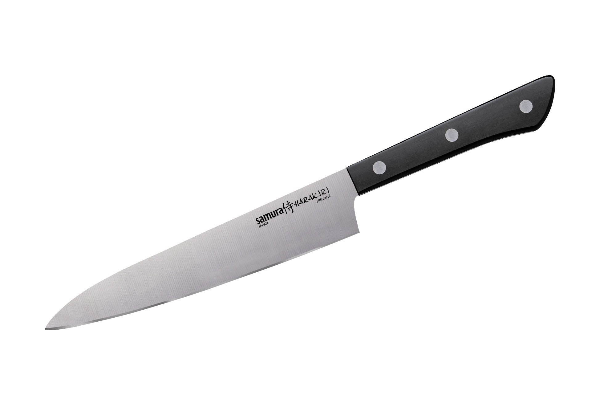 Нож кухонный универсальный Samura "HARAKIRI" (SHR-0023B) 150 мм, сталь AUS-8, рукоять ABS пластик, чёрный от Ножиков