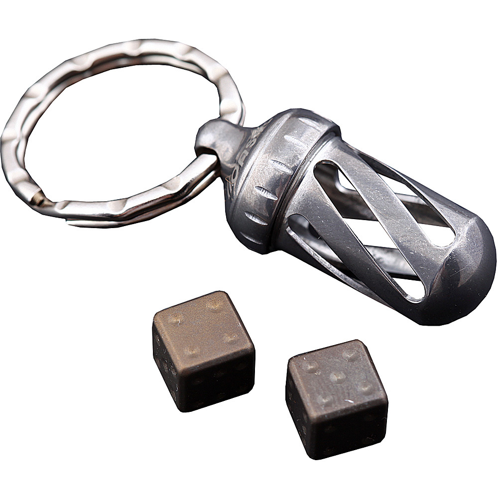 Брелок-капсула с игральными кубиками Acorn Dice Bronze Titanium, Lion Steel, Нержавеющая сталь AISI 440, бронза, L/DD TiBr - фото 2