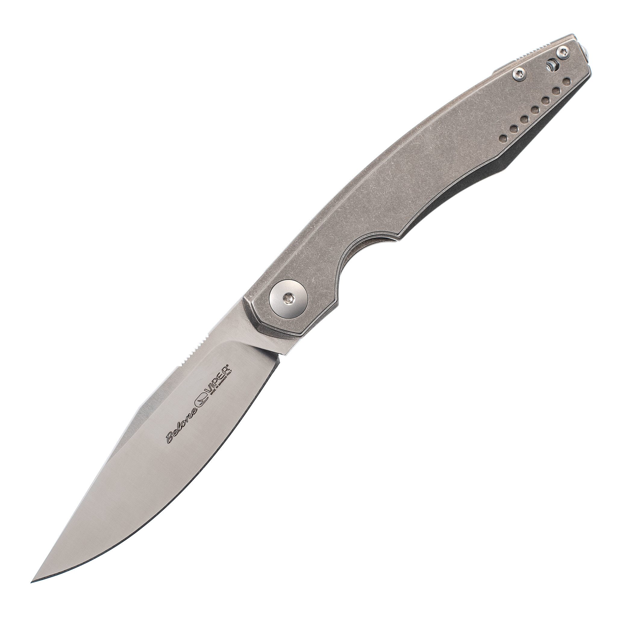 Складной нож Viper Belone, сталь M390 Satin, Titanium от Ножиков
