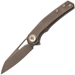 Фото Складной нож Dr.Tech D4281G, сталь M390, рукоять TC4, серый