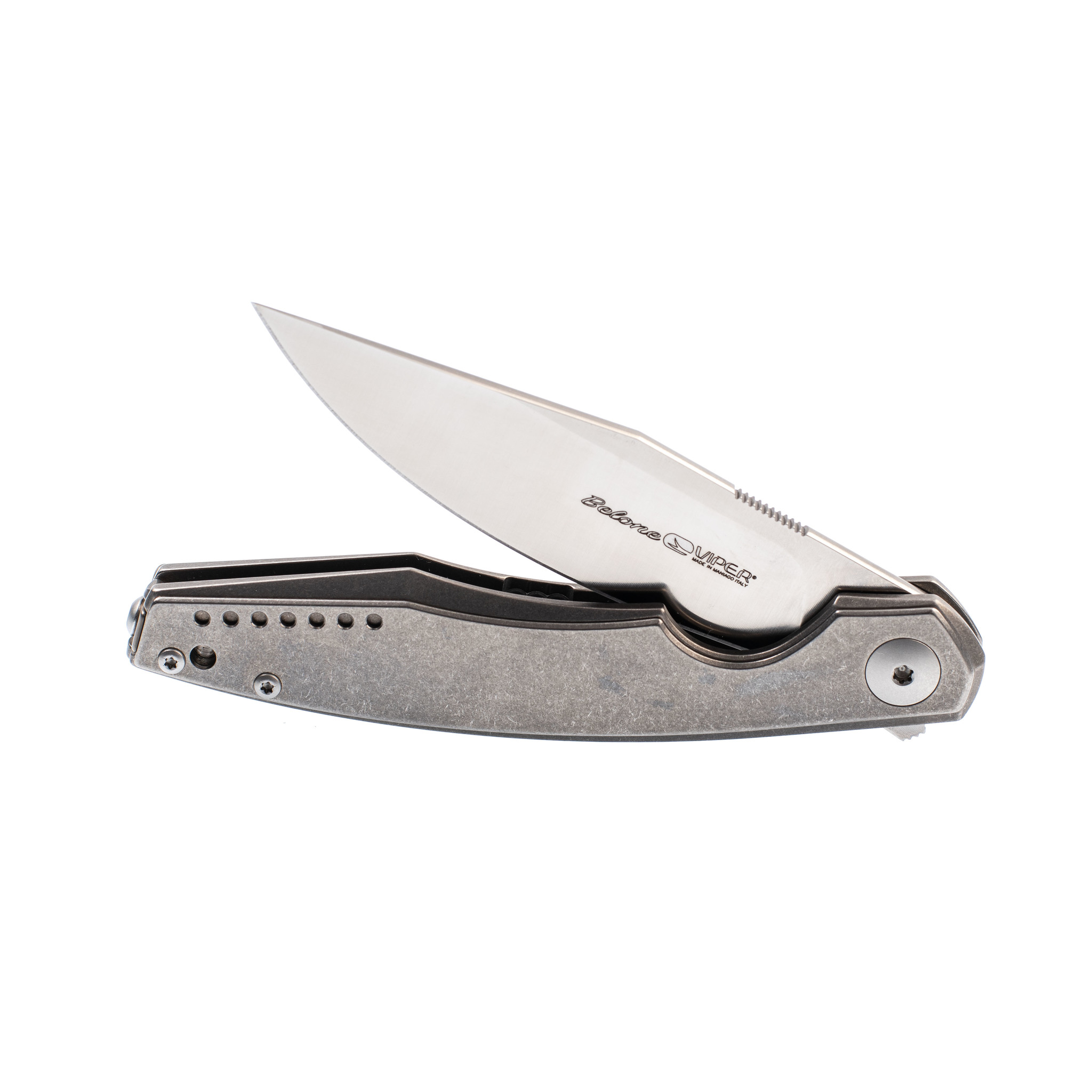 Складной нож Viper Belone, сталь M390 Satin, Titanium от Ножиков