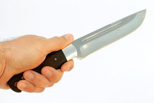 Кованый цельнометаллический нож «Оборотень», Х12МФ - фото 4