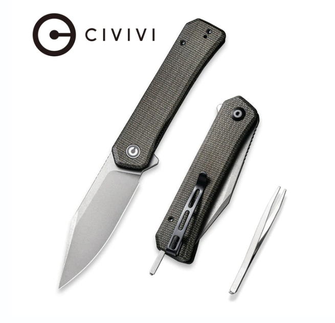 Складной нож CIVIVI Relic, сталь Nitro-V, Green Micarta