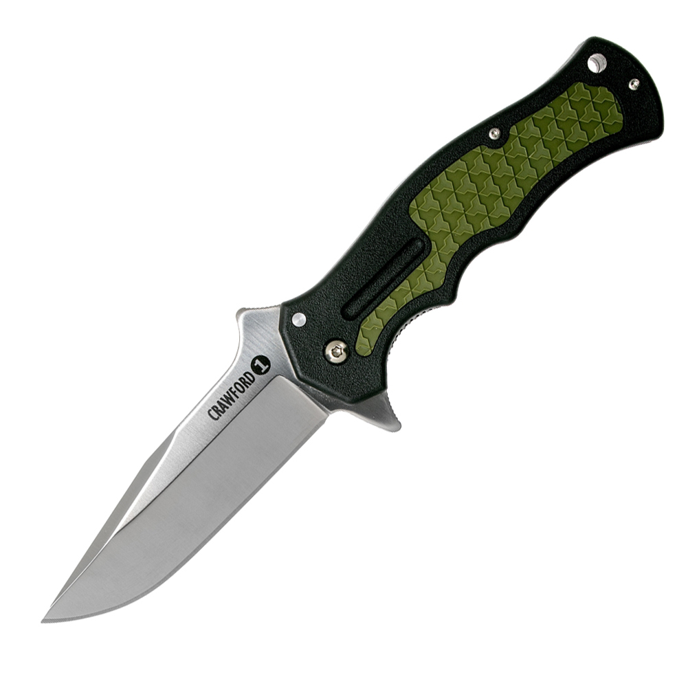 Нож складной Cold Steel CrawFord Model 1, сталь 4034SS, рукоять Zytel, green/black