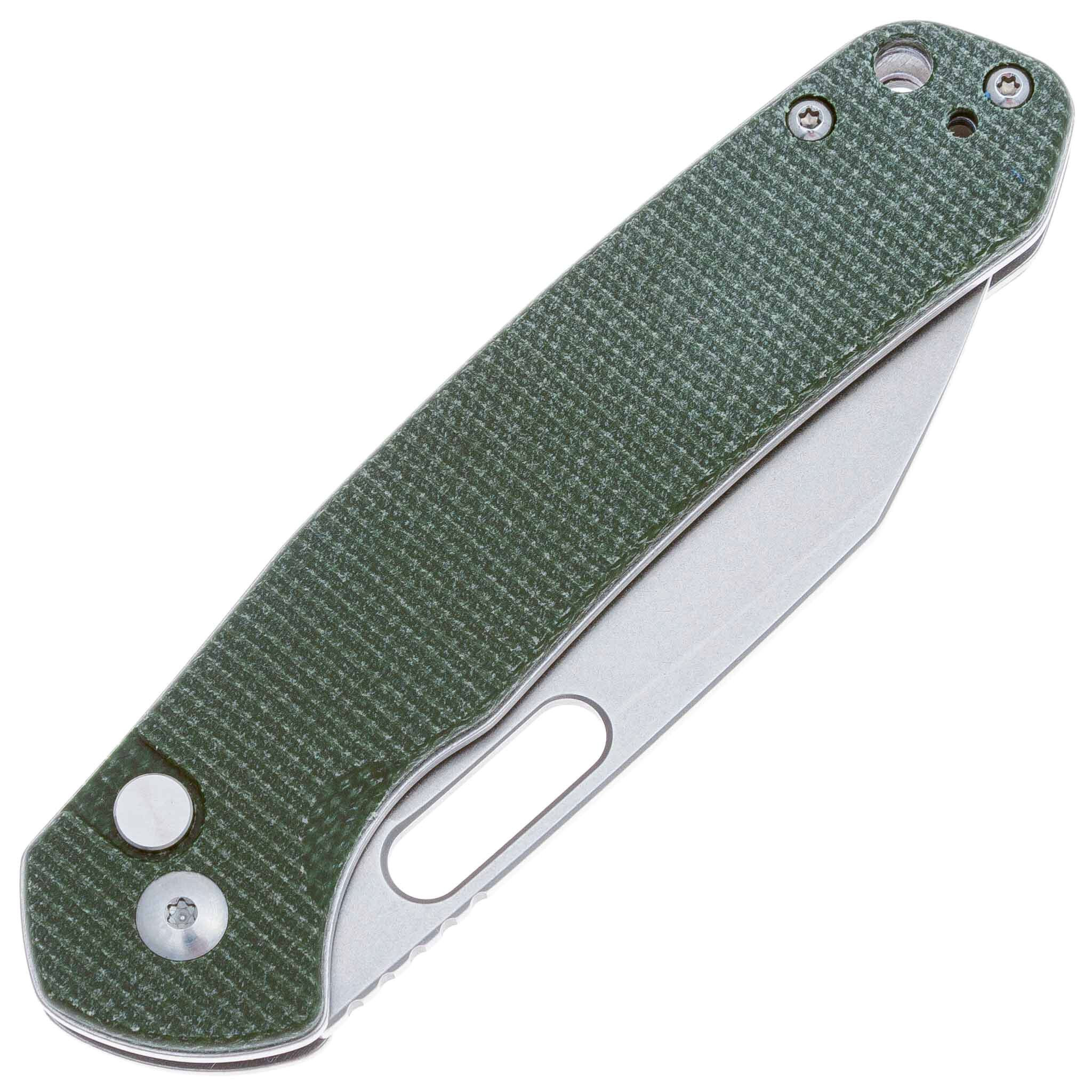Складной нож CJRB Pyrite, сталь  AR-RPM9, рукоять зеленая микарта - фото 6