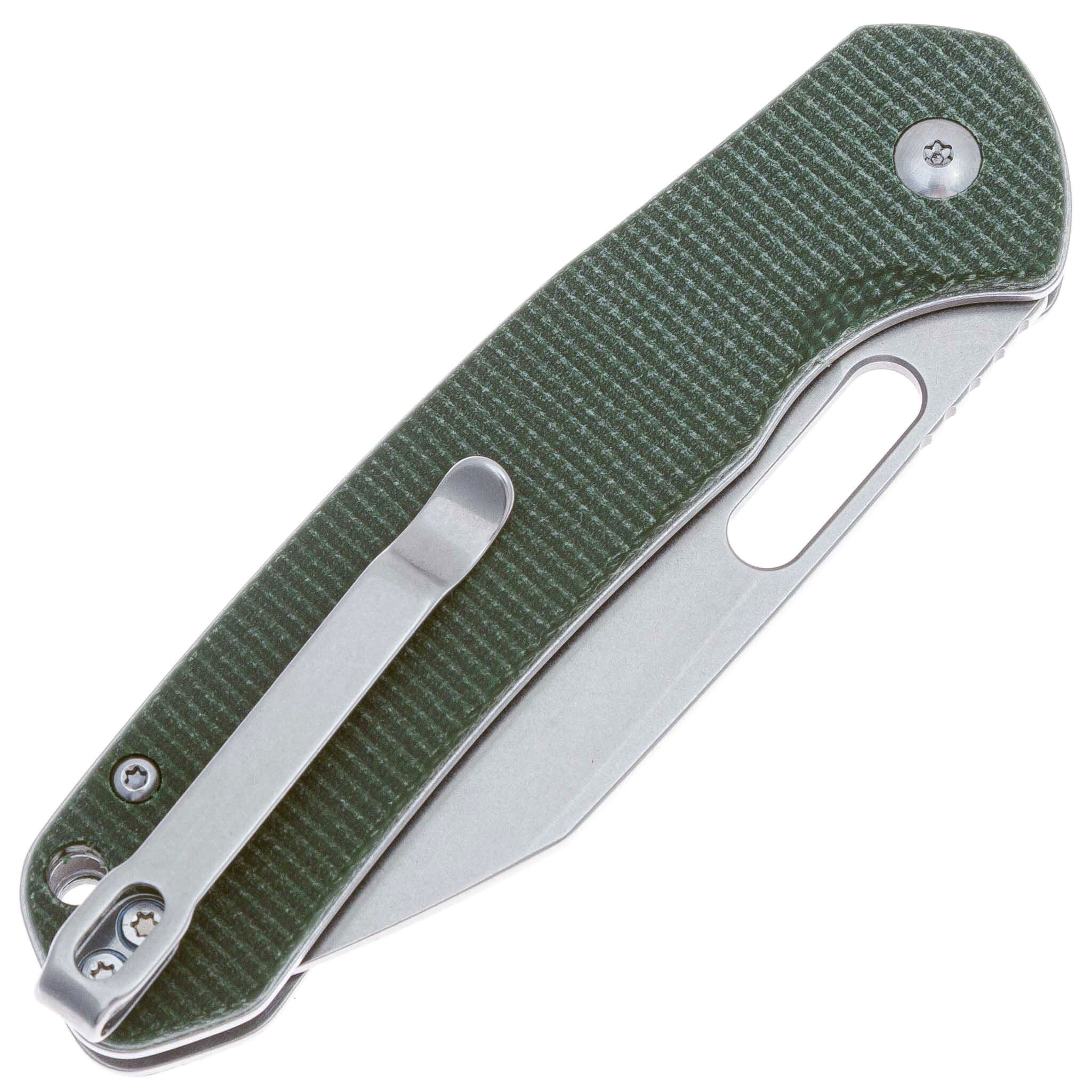 Складной нож CJRB Pyrite, сталь  AR-RPM9, рукоять зеленая микарта - фото 7