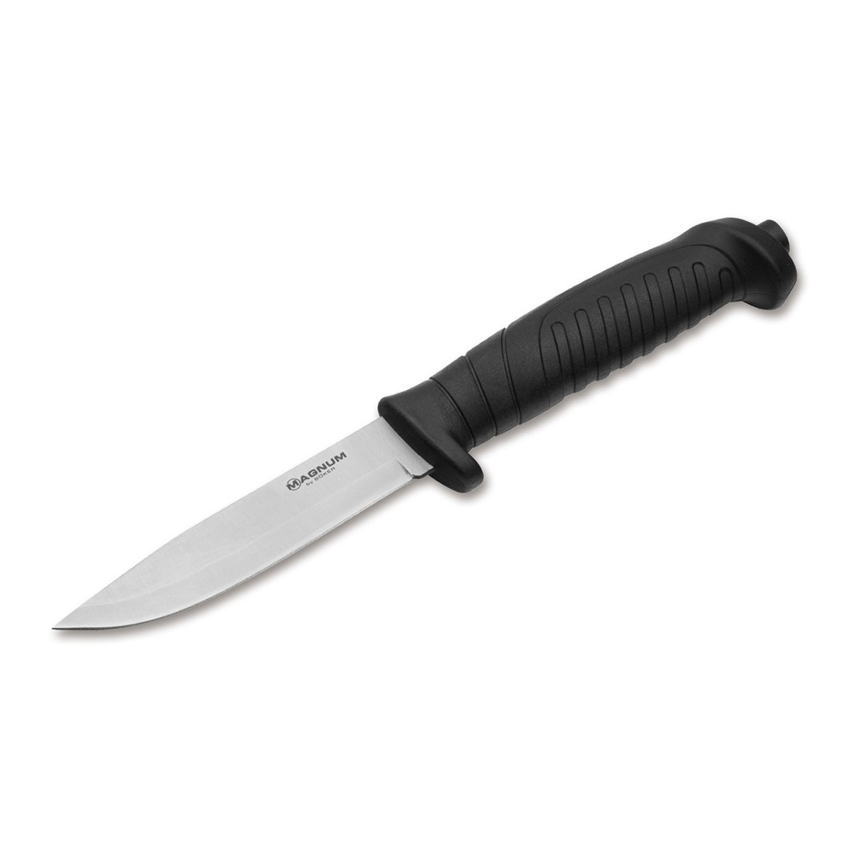 фото Нож с фиксированным клинком boker knivgar black, сталь 420a, рукоять пластик