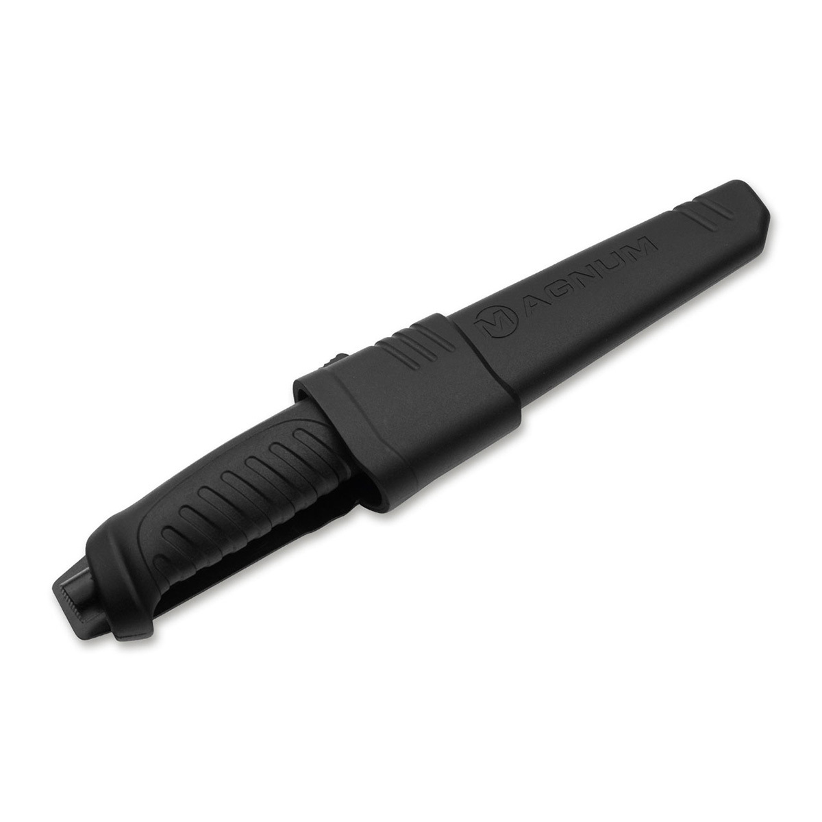 фото Нож с фиксированным клинком boker knivgar black, сталь 420a, рукоять пластик