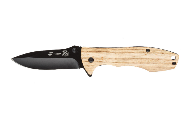 Складной нож Stinger FK-632ZW, сталь 3Cr13, рукоять дерево - фото 1