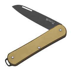 Фото Складной нож Fox Vulpis Large Black Idroglader Blade, сталь M390, рукоять латунь