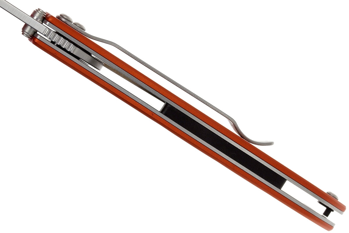 Складной нож Leek - Kershaw 1660OR, сталь Sandvik™ 14C28N, рукоять анодированный алюминий оранжевого цвета - фото 9