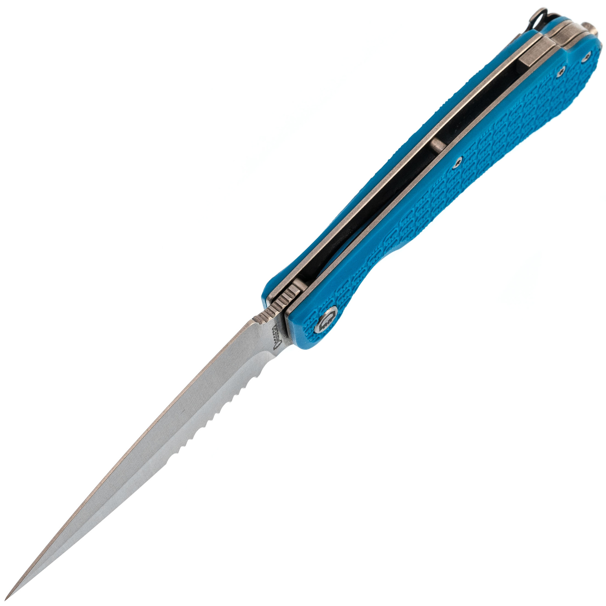 Складной нож Daggerr Urban 2 Blue SW Serrated, сталь 8Cr14MoV, рукоять FRN - фото 2
