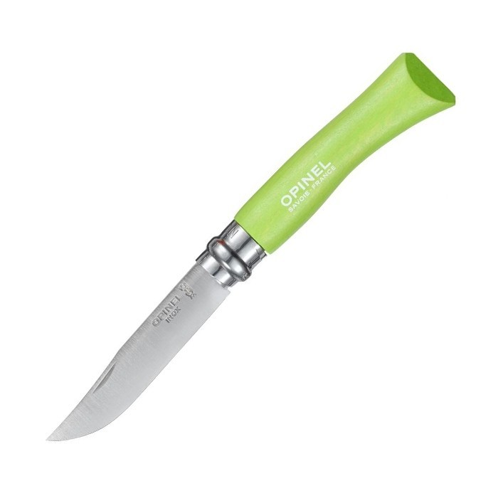 фото Нож складной opinel №7, сталь sandvik 12c27, рукоять граб, зеленый, блистер