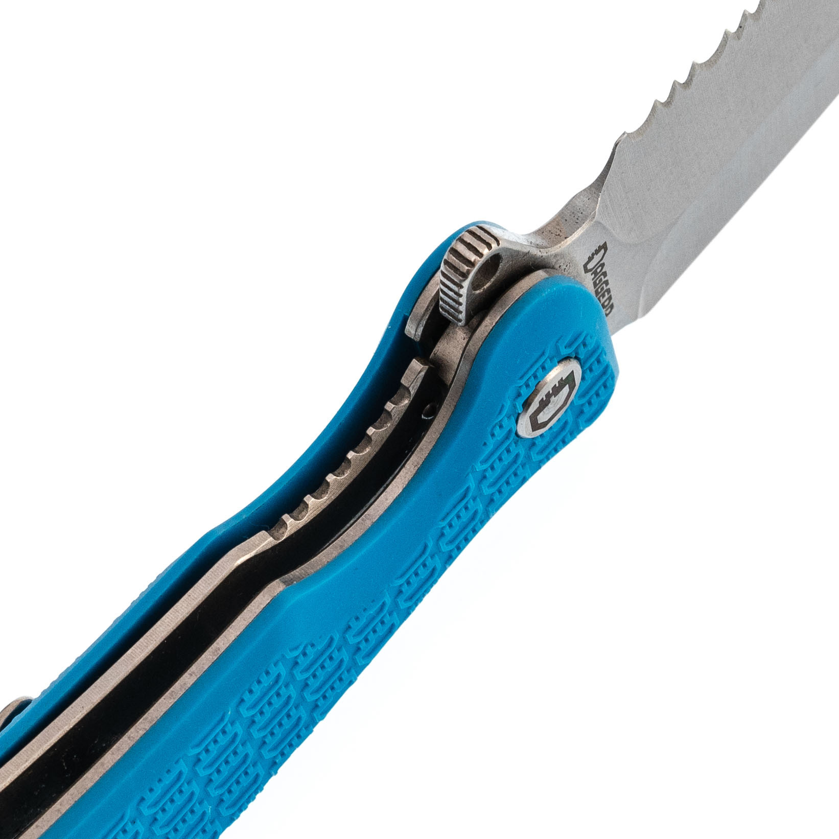 Складной нож Daggerr Urban 2 Blue SW Serrated, сталь 8Cr14MoV, рукоять FRN - фото 4