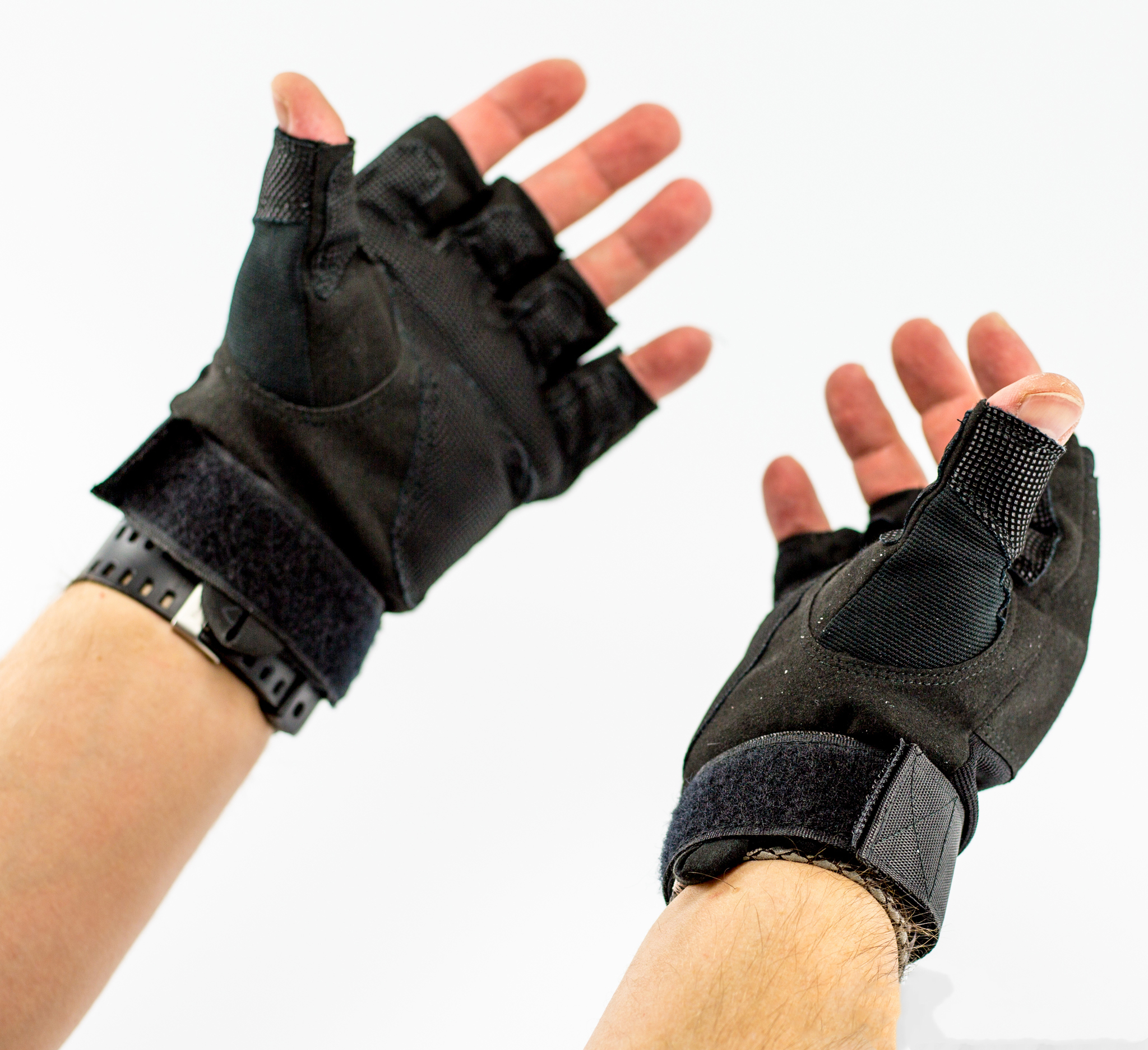 Тактические перчатки без пальцев, черные размер L от Ножиков