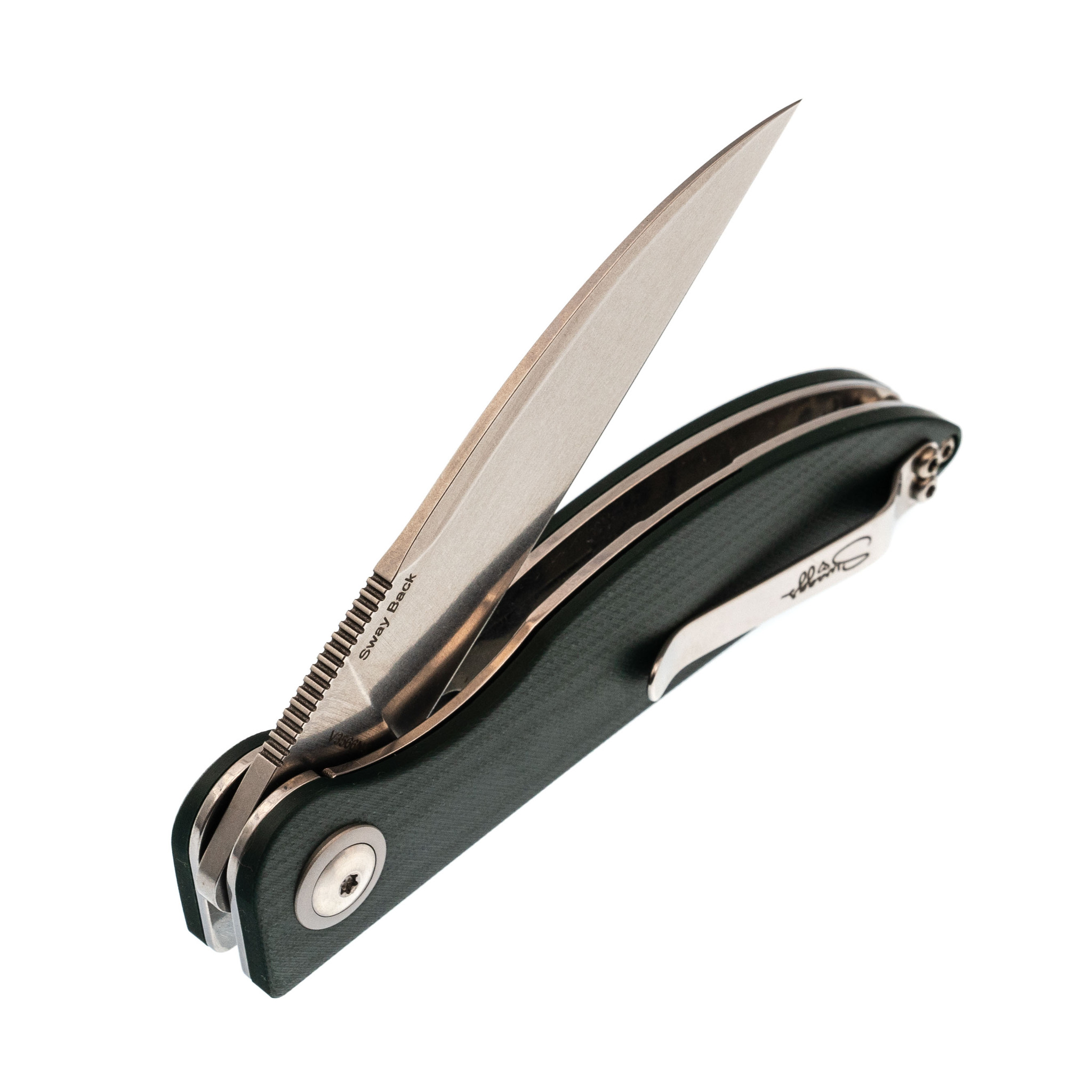Складной нож Kizer Sway back, сталь N690, рукоять G10 - фото 5