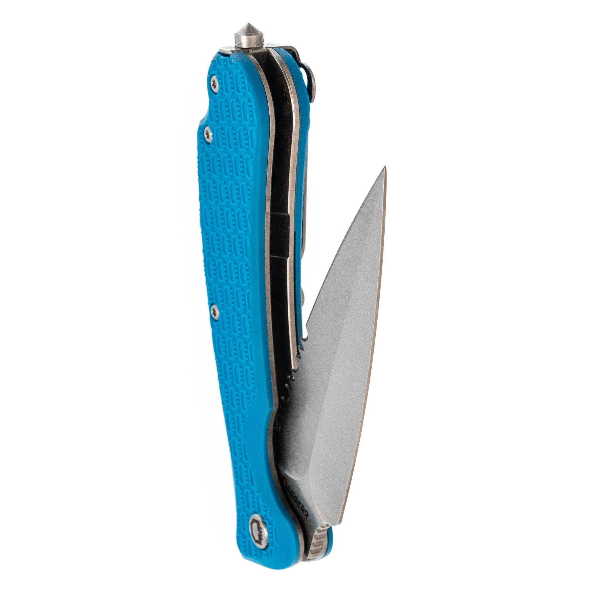 Складной нож Daggerr Urban 2 Blue SW Serrated, сталь 8Cr14MoV, рукоять FRN - фото 5