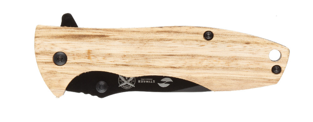 Складной нож Stinger FK-632ZW, сталь 3Cr13, рукоять дерево - фото 2