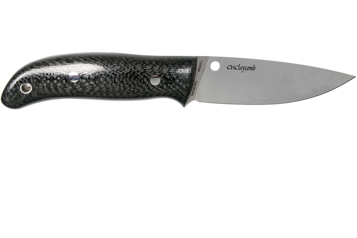 Нож с фиксированным клинком Proficient Spyderco FB36CFP, сталь Crucible CPM® S90V™ (420V) Satin Plain, рукоять карбон, чёрный - фото 8