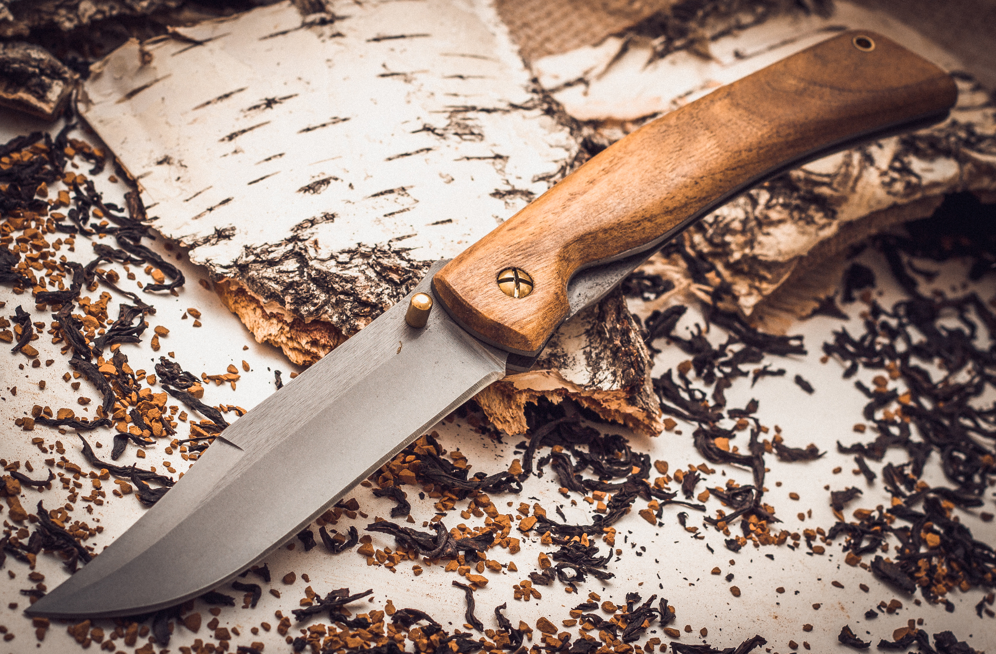 Складной нож Храбрец, сталь 95х18, орех от Ножиков