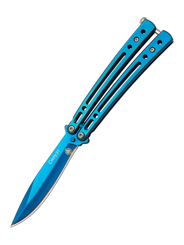 Нож-бабочка (балисонг) Силуэт, синий