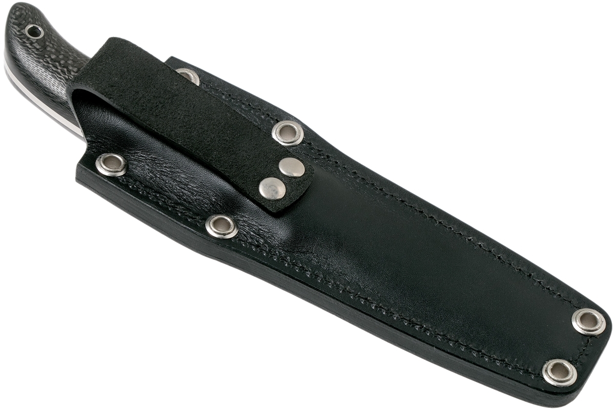 Нож с фиксированным клинком Proficient Spyderco FB36CFP, сталь Crucible CPM® S90V™ (420V) Satin Plain, рукоять карбон, чёрный - фото 6