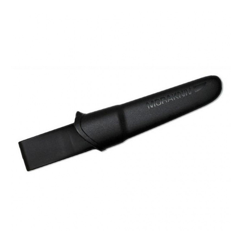 Нож с фиксированным лезвием Morakniv Companion Black, сталь Sandvik 12C27, рукоять пластик/резина - фото 4
