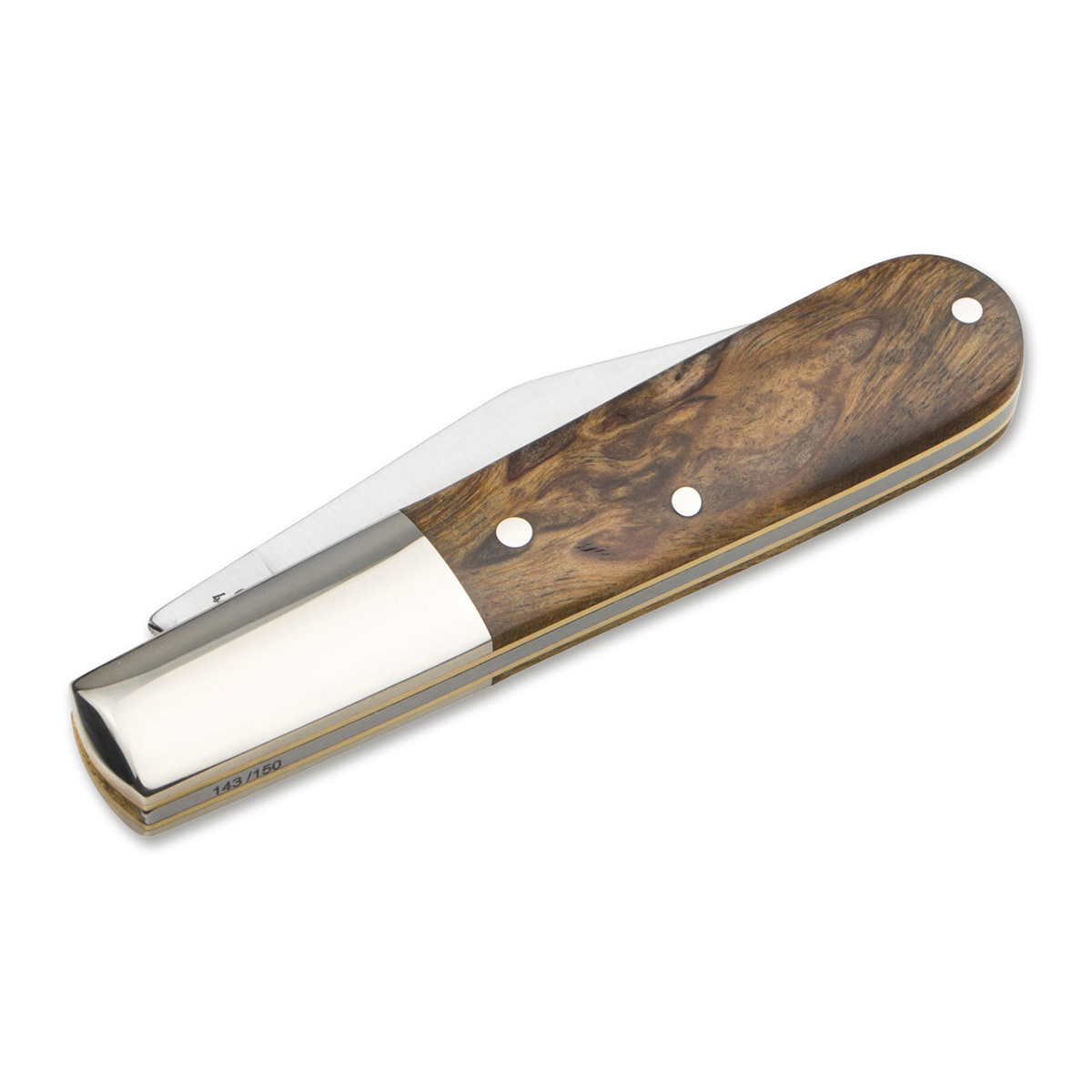 Складной нож Boker Barlow Curly Birch Brawn, сталь 440C, рукоять коричневая карельская береза - фото 2
