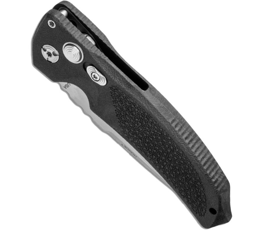 фото Складной нож hogue ex-03 auto drop point, сталь 154cm, рукоять инженерный пластик, чёрный