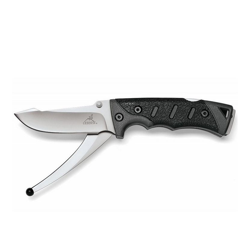 Складной нож Gerber Metolius Two Blade, сталь 420HC, рукоять термопластик GFN, черный - фото 3