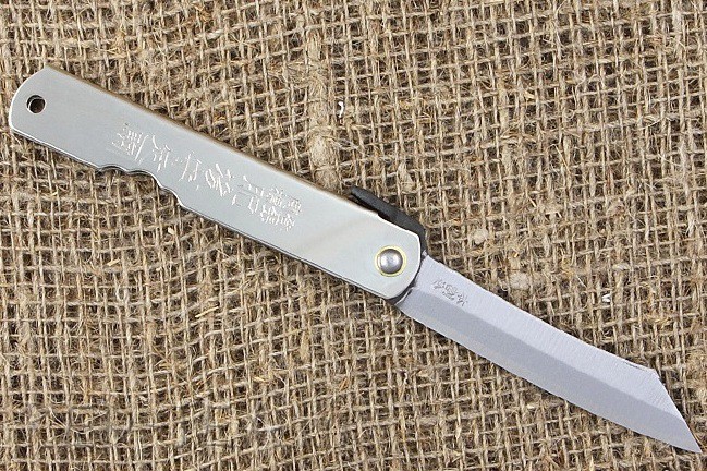 Нож складной Higonokami HKI-080Silver, сталь AoGam - фото 4