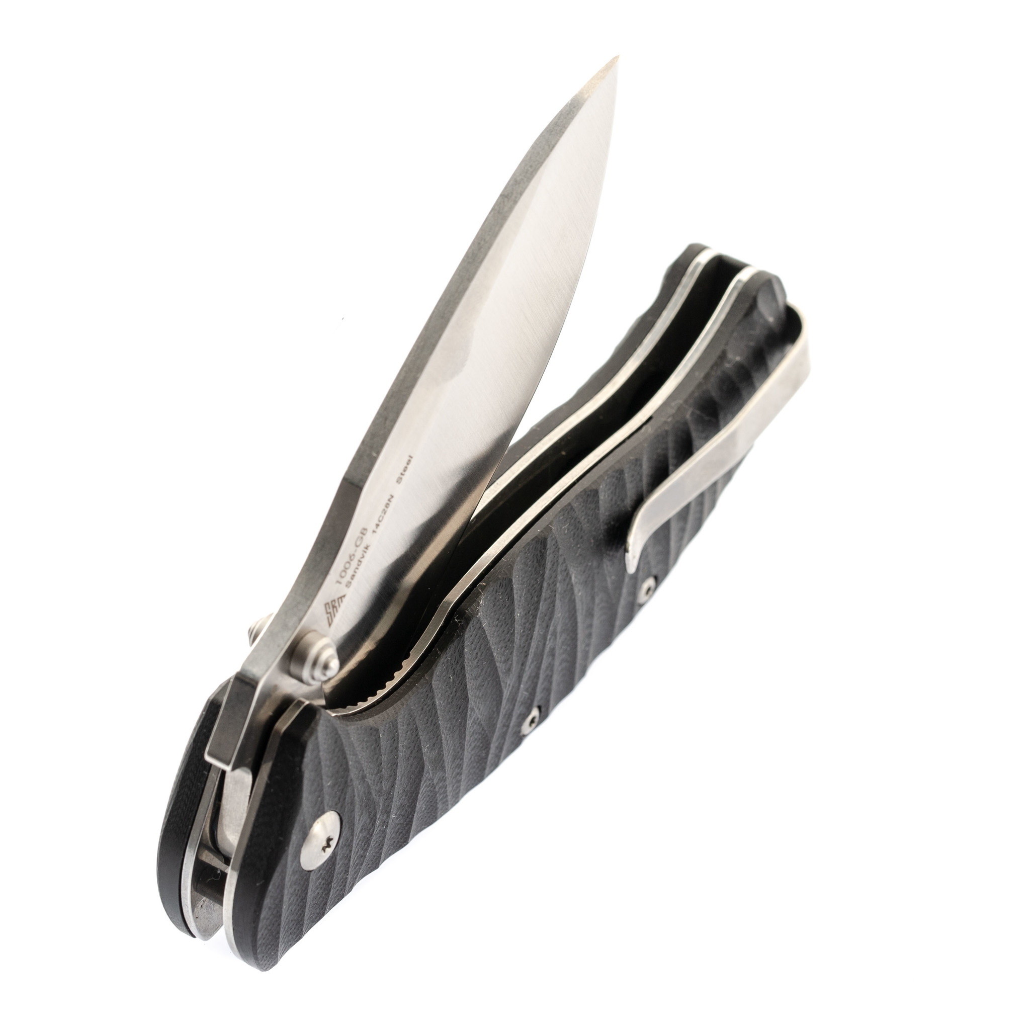 Складной нож Sanrenmu 1006-GB, сталь 12C28N - фото 7