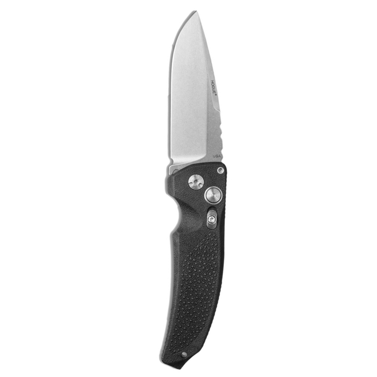 фото Складной нож hogue ex-03 auto drop point, сталь 154cm, рукоять инженерный пластик, чёрный