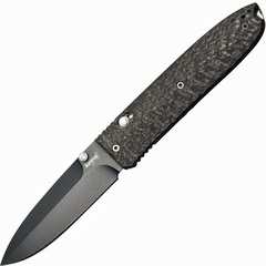 Фото Нож складной Lionsteel Daghetta Black 8701 FC, сталь D2 Blade, рукоять карбон/G-10
