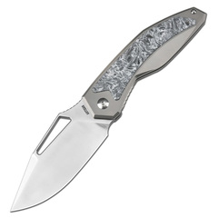 Фото Складной нож Artisan Cutlery Fragarach, сталь S90V, рукоять титан/карбон, серый